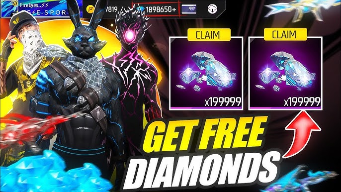 GET FREE FIRE DIAMOND 2024 AND FREE CHRACTER